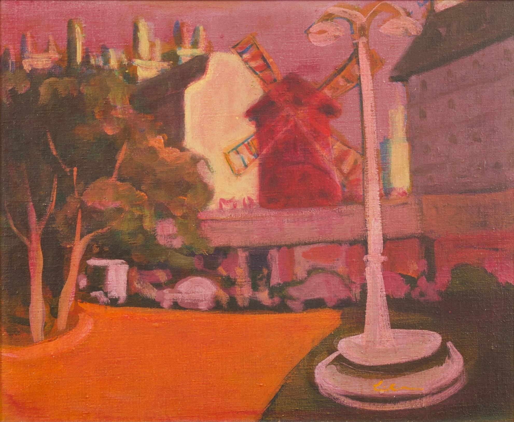 Figurative Painting de Gustav Likan - Moulin Rouge
