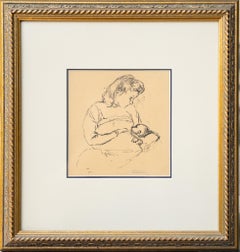 "Nursing Mother" Ink Sketch