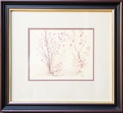 "Trees with Flowers and Fruits" Eva Peron Mural Sketch