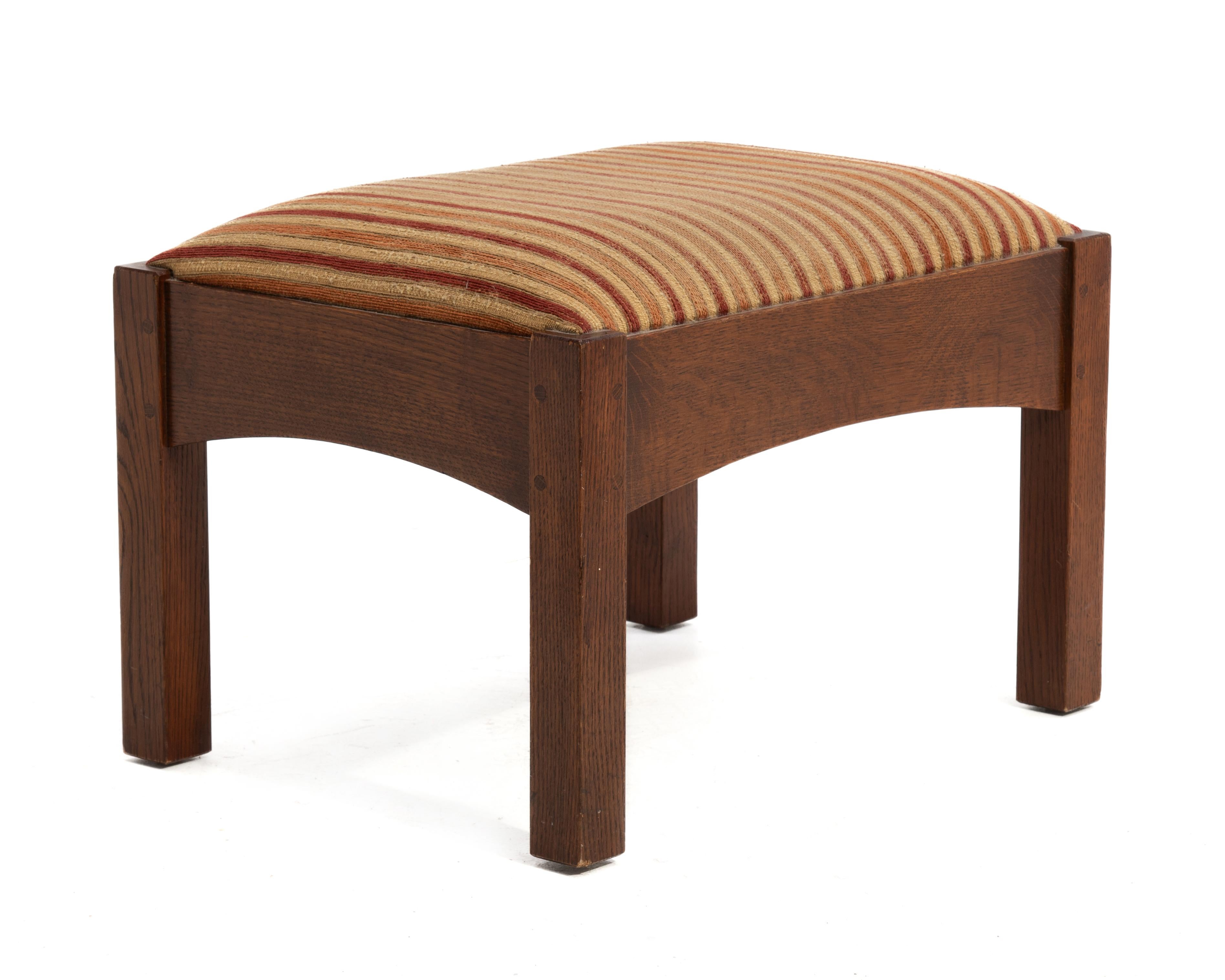 Contemporary Gustav L&JG Stickley Footstool 89-2591 2014 Arts & Crafts Mission Oak Craftsman