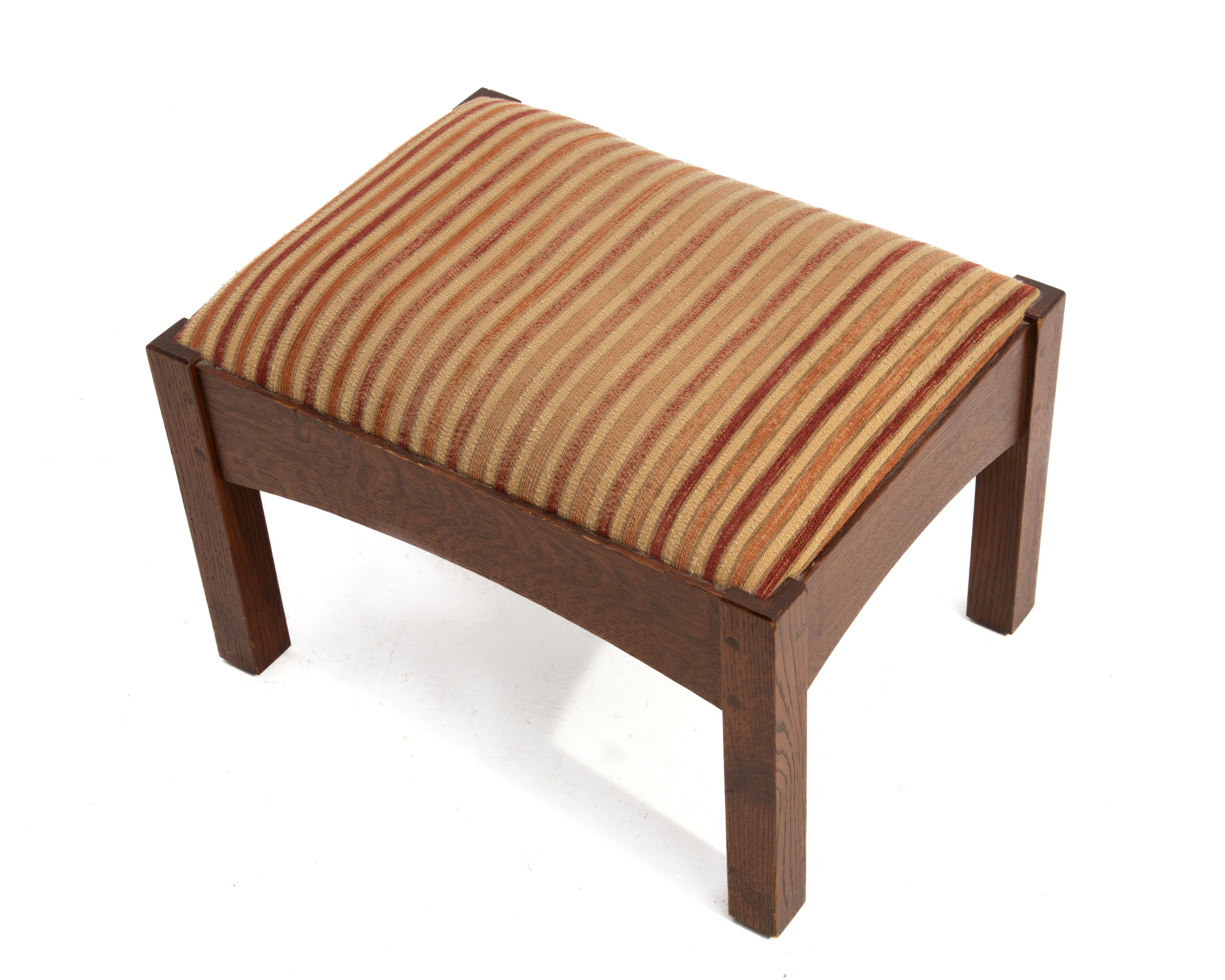 Gustav L&JG Stickley Footstool 89-2591 2014 Arts & Crafts Mission Oak Craftsman 1