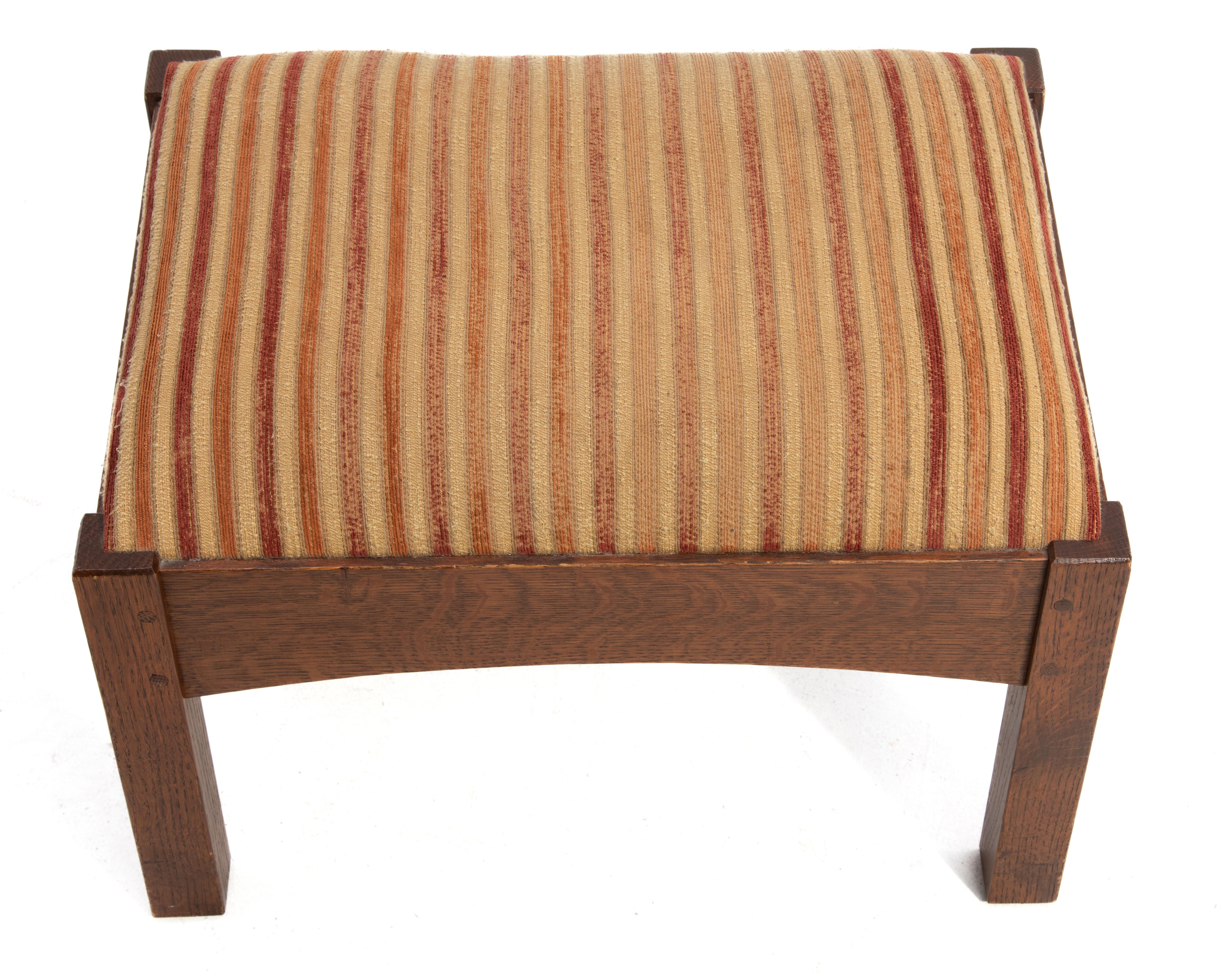 Gustav L&JG Stickley Footstool 89-2591 2014 Arts & Crafts Mission Oak Craftsman 2
