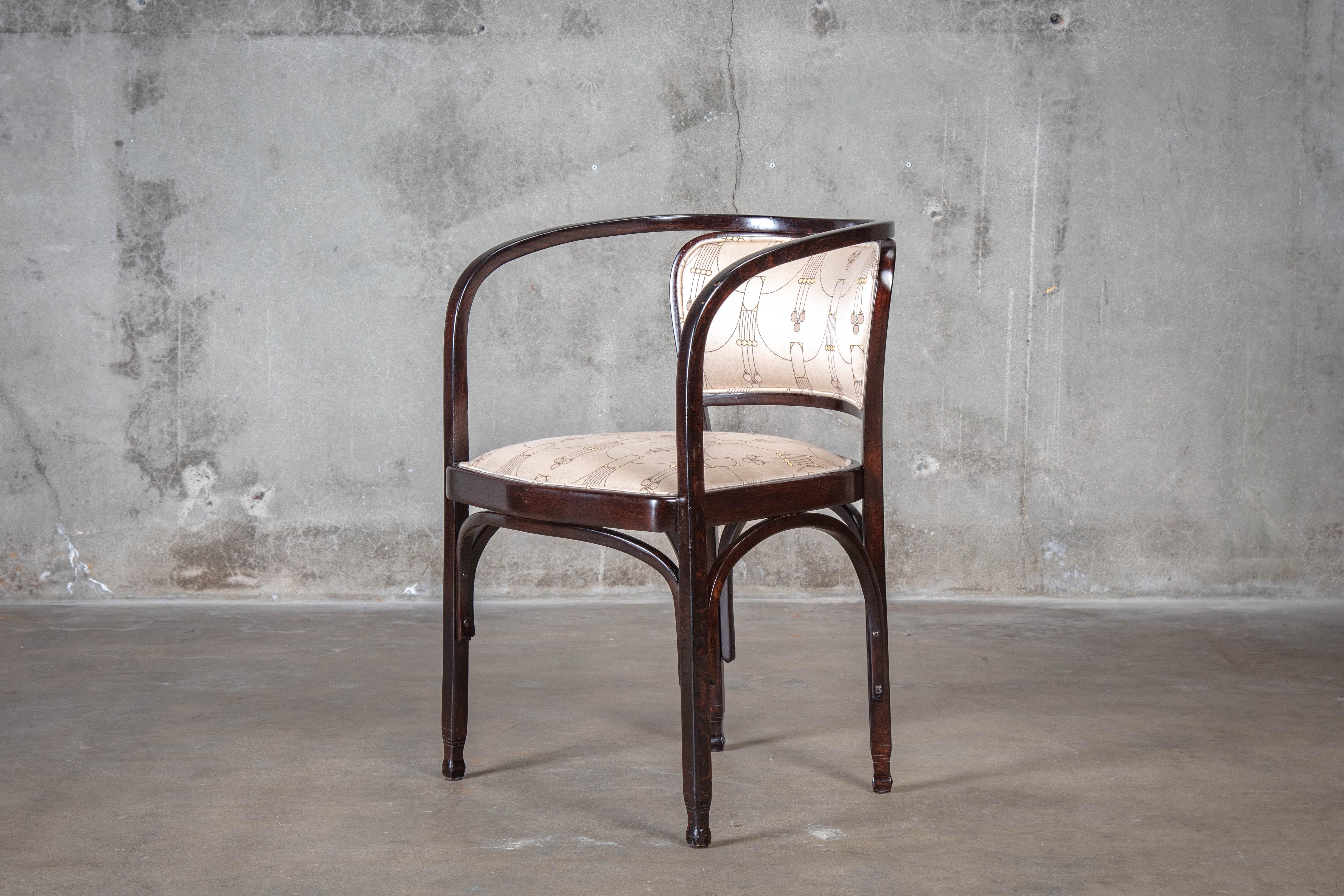 Gustav Siegel (Austrian, 1880-1970) for J&J Kohn Austria armchair

Measures: Seat height 18 inches
Arm height 28 inches.