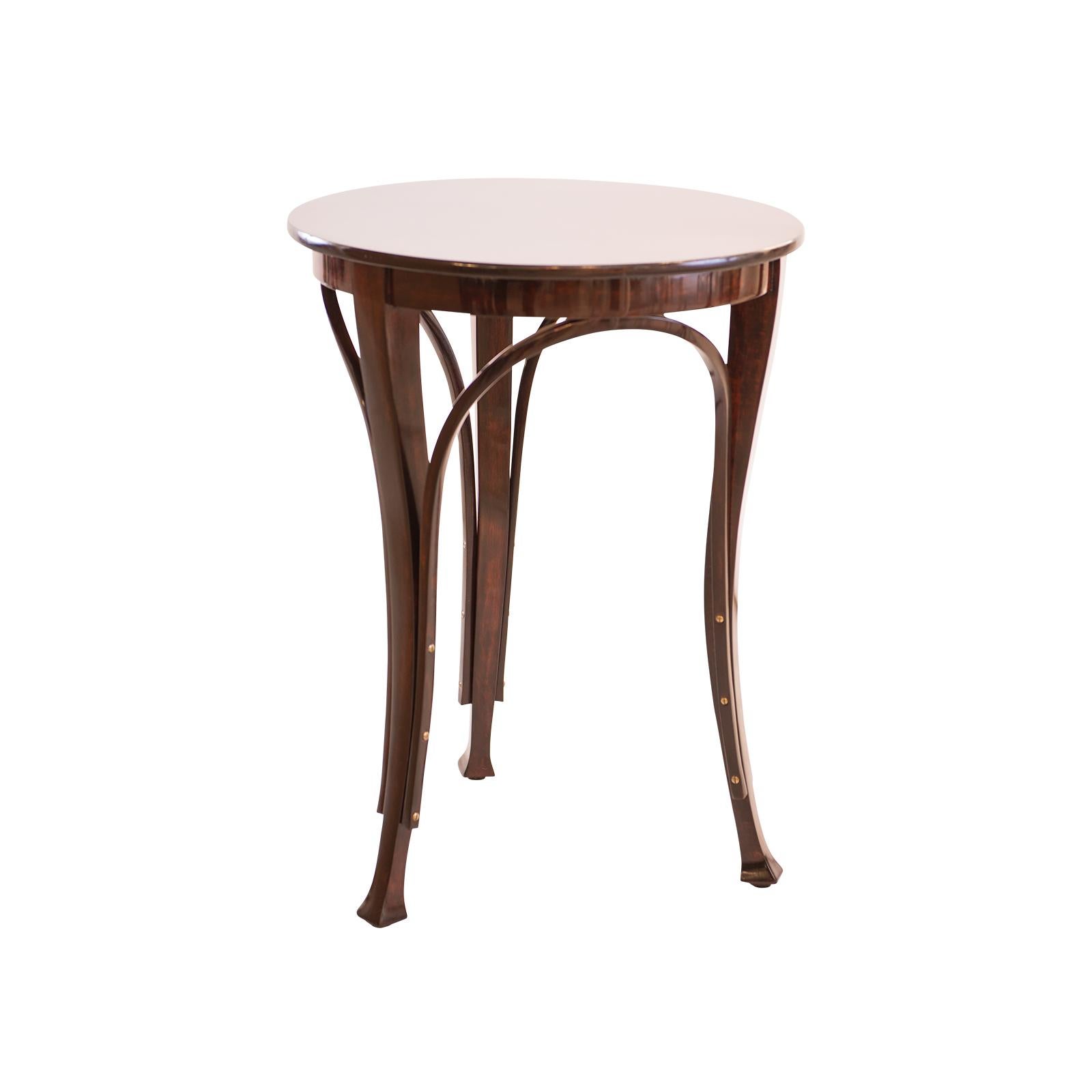 Vienna Secession Gustav Siegel three legged Side table Original 1900 For Sale