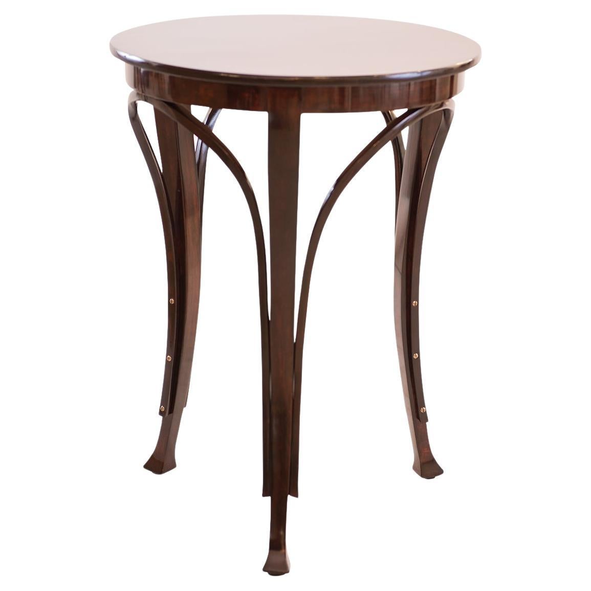 Gustav Siegel three legged Side table Original 1900 For Sale