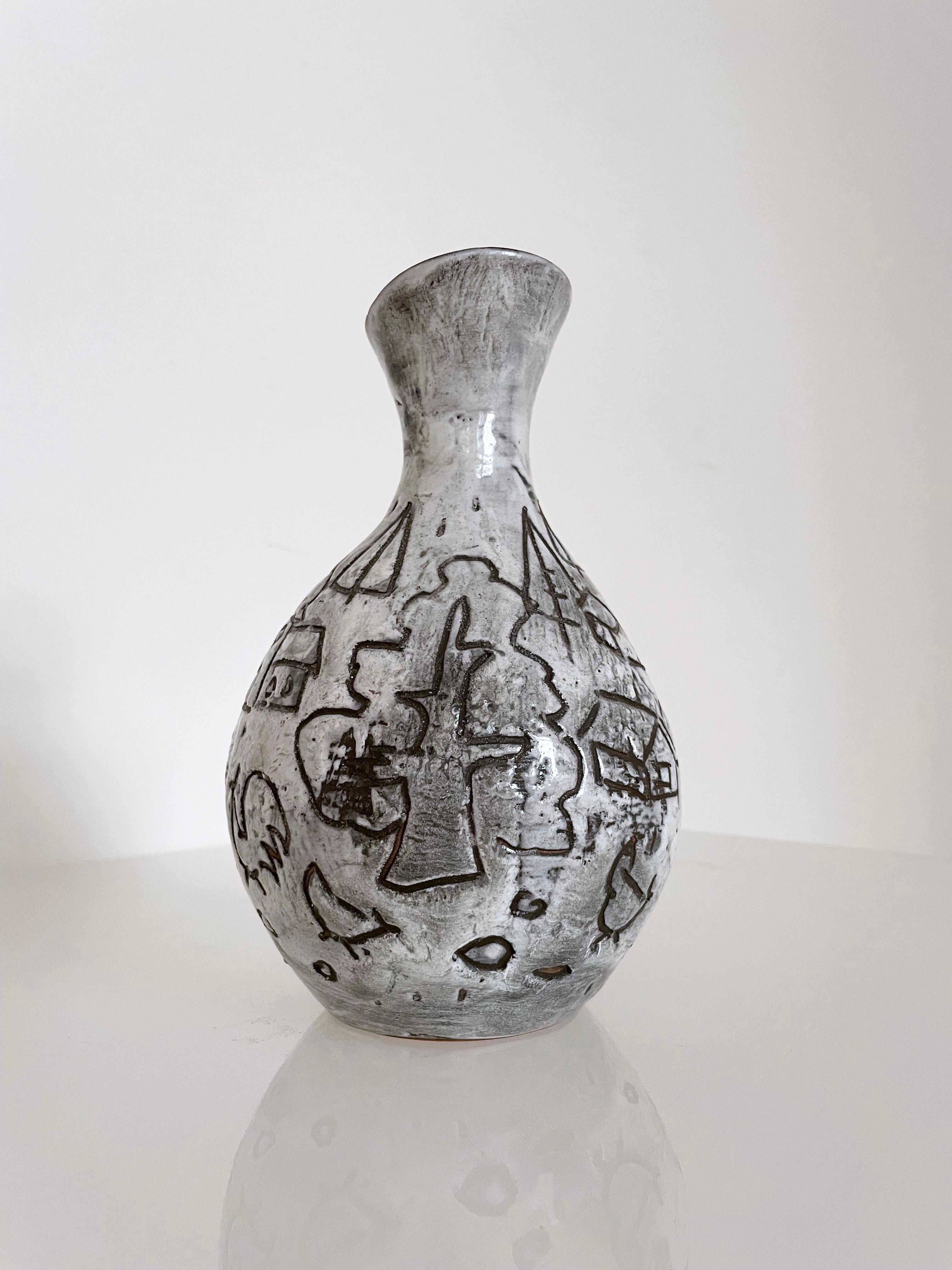 Gustav Spörri Vase aus Keramik. No: 65476 69, Ziegler Keramik, Schweiz 1969 (20. Jahrhundert) im Angebot