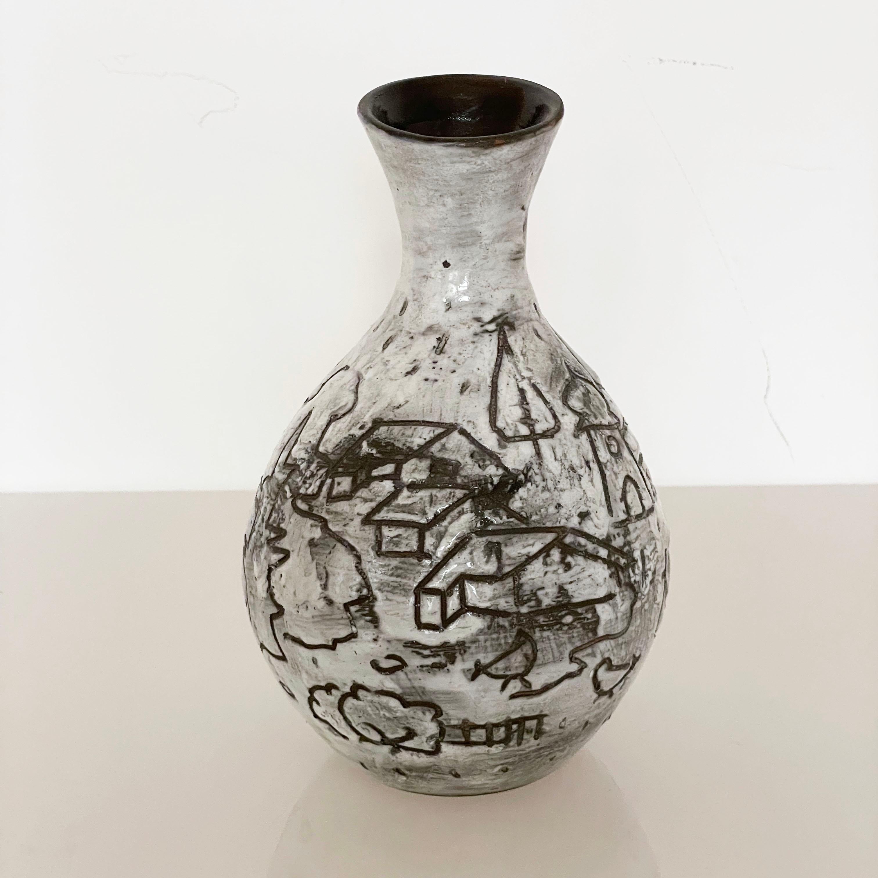 Gustav Spörri Vase aus Keramik. No: 65476 69, Ziegler Keramik, Schweiz 1969 im Angebot 2