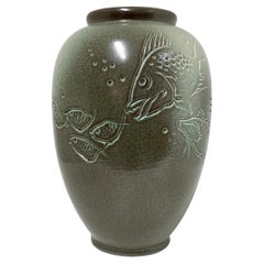 Gustav Spörri Ceramic Vase, Ziegler Keramik, Switzerland 1959