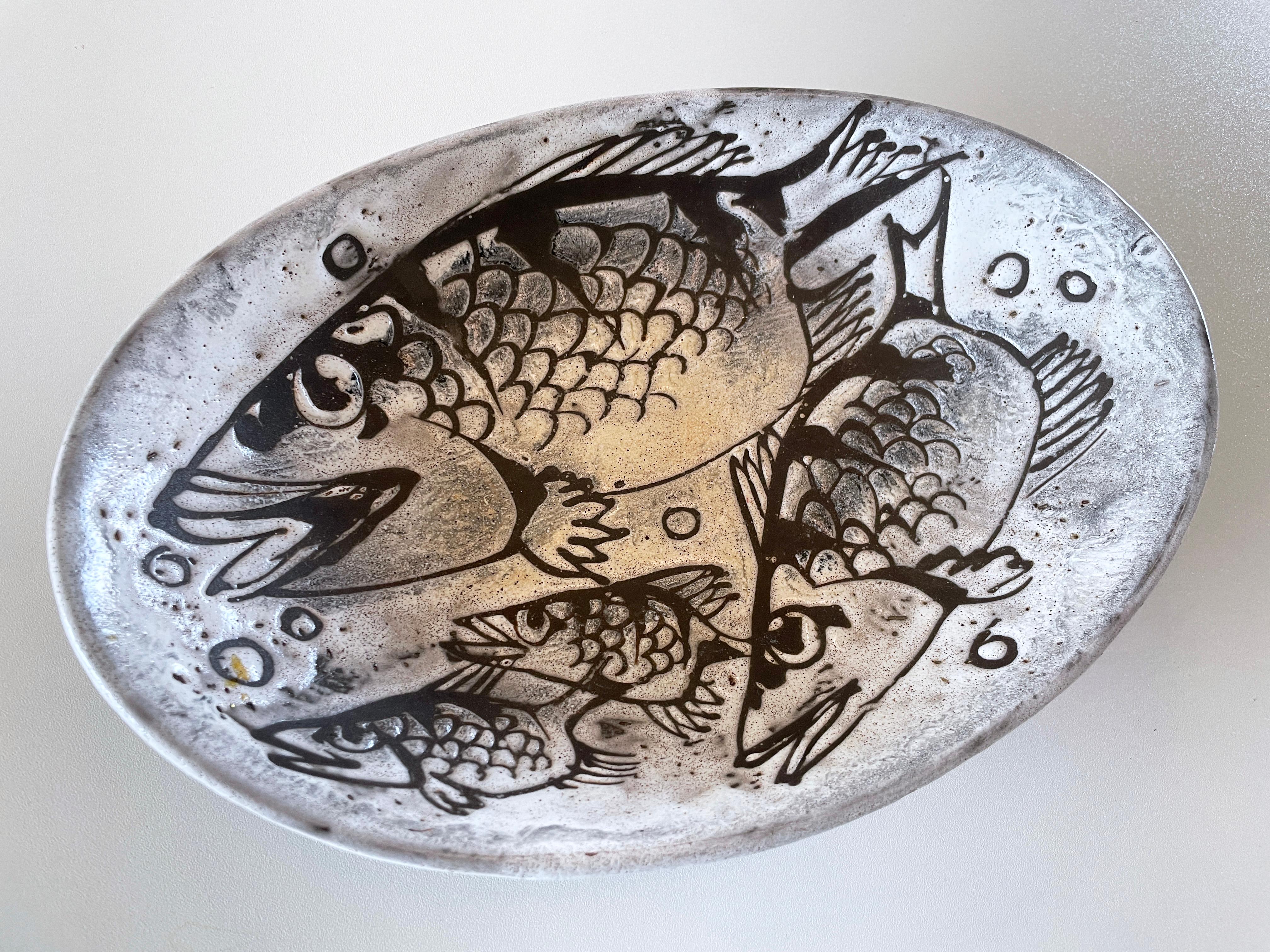 Plato decorativo Gustav Spörri - Ziegler Schaffhausen, Suiza 1958 en venta 3