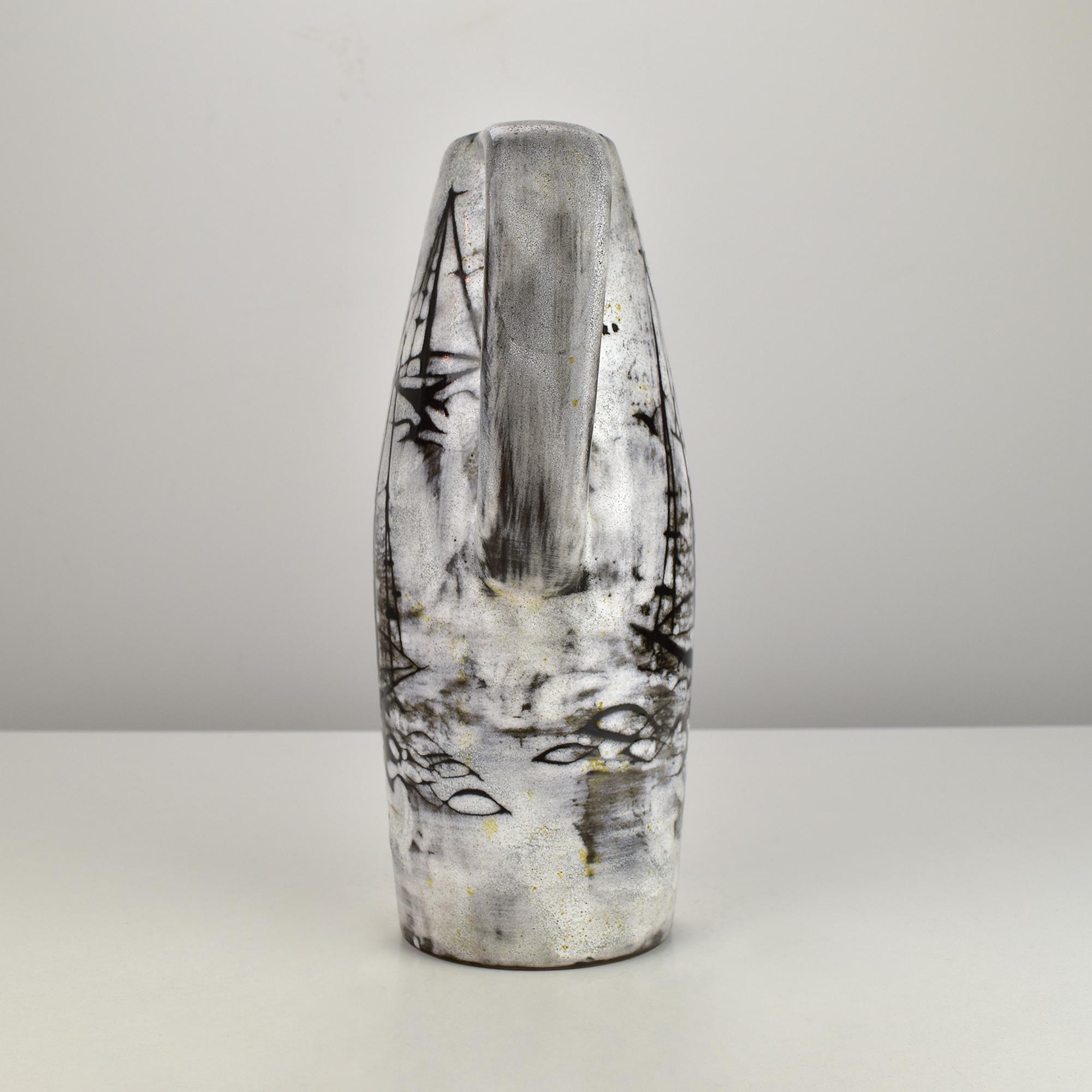 Gustav Spörri para Ziegler Schaffhausen Jarrón de Studio Pottery, 1959 Glaseado en venta