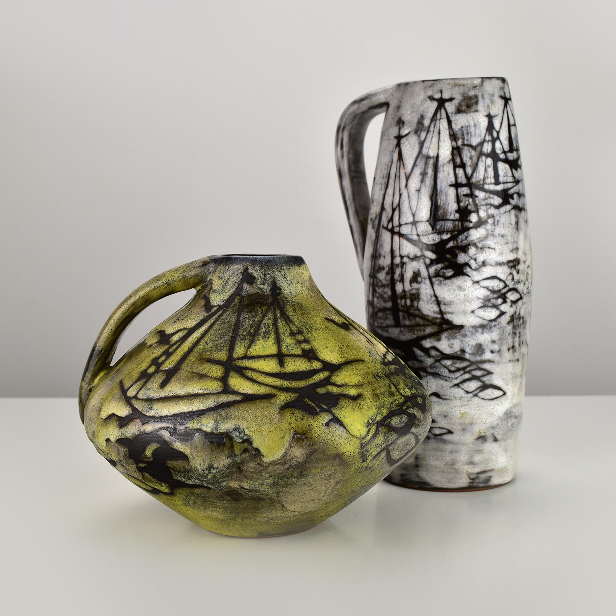 Gustav Spörri para Ziegler Schaffhausen Jarrón de Studio Pottery, 1959 Cerámico en venta