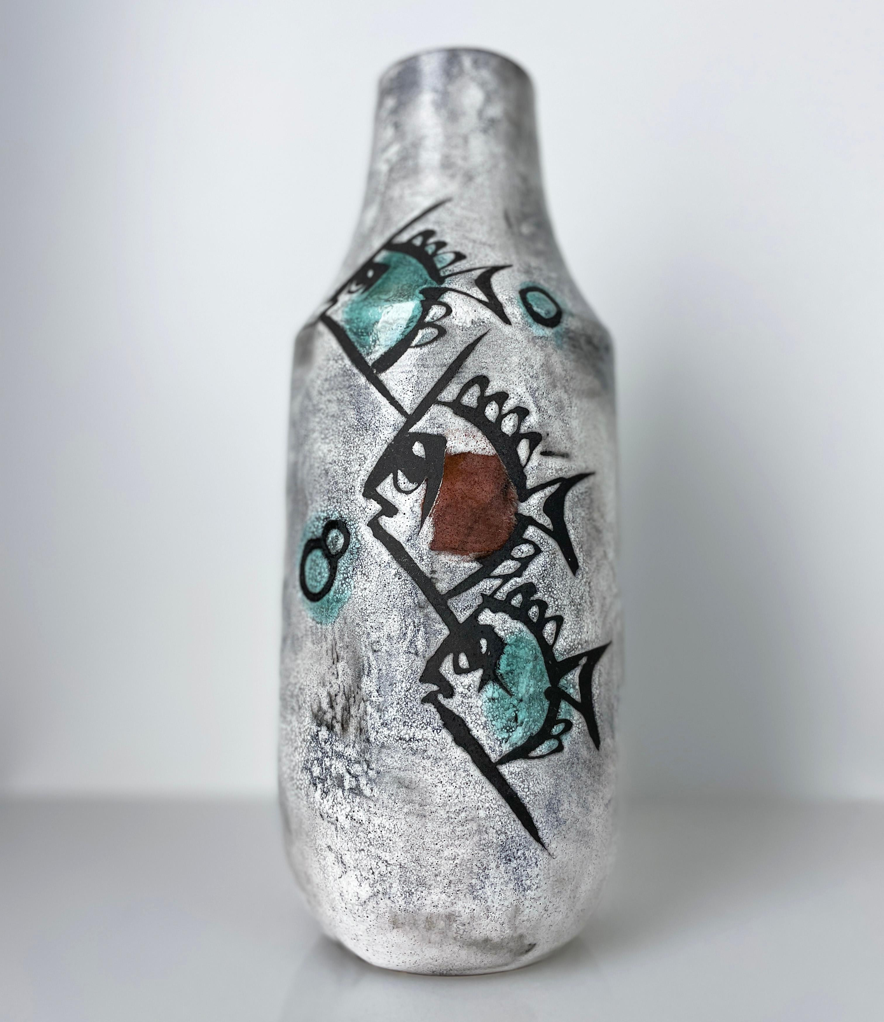 Cotto in fornace Vaso Gustav Spörri - Ziegler Schaffhausen, Svizzera, 1959 in vendita