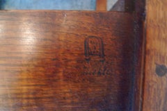 Gustav Stickley 20. Jahrhundert Slat-Back Armchair mit Original-Ledersitz