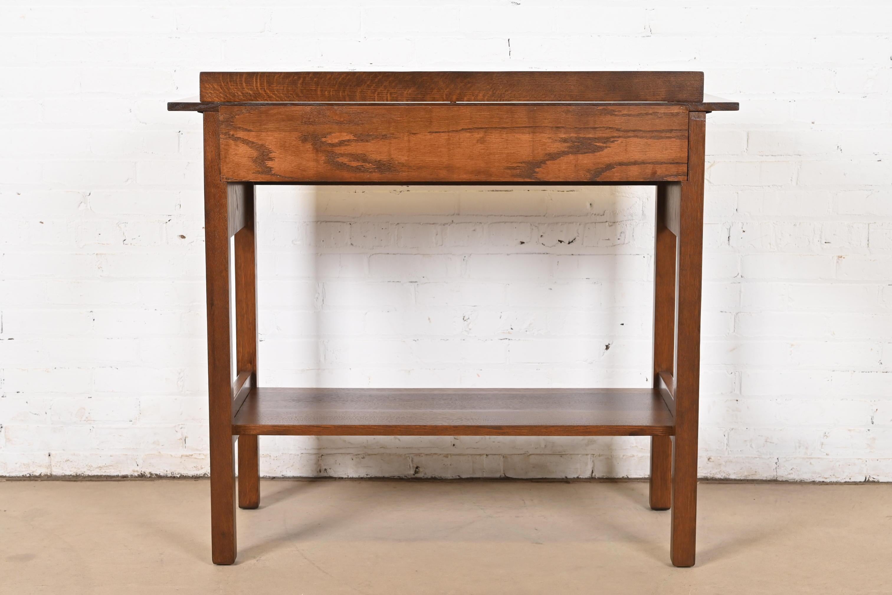 Gustav Stickley - Server da buffet in quercia Mission Arts & Crafts, rifinito in vendita 5