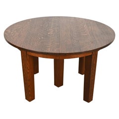 Gustav Stickley Antique Mission Oak Arts & Crafts Extension Dining Table