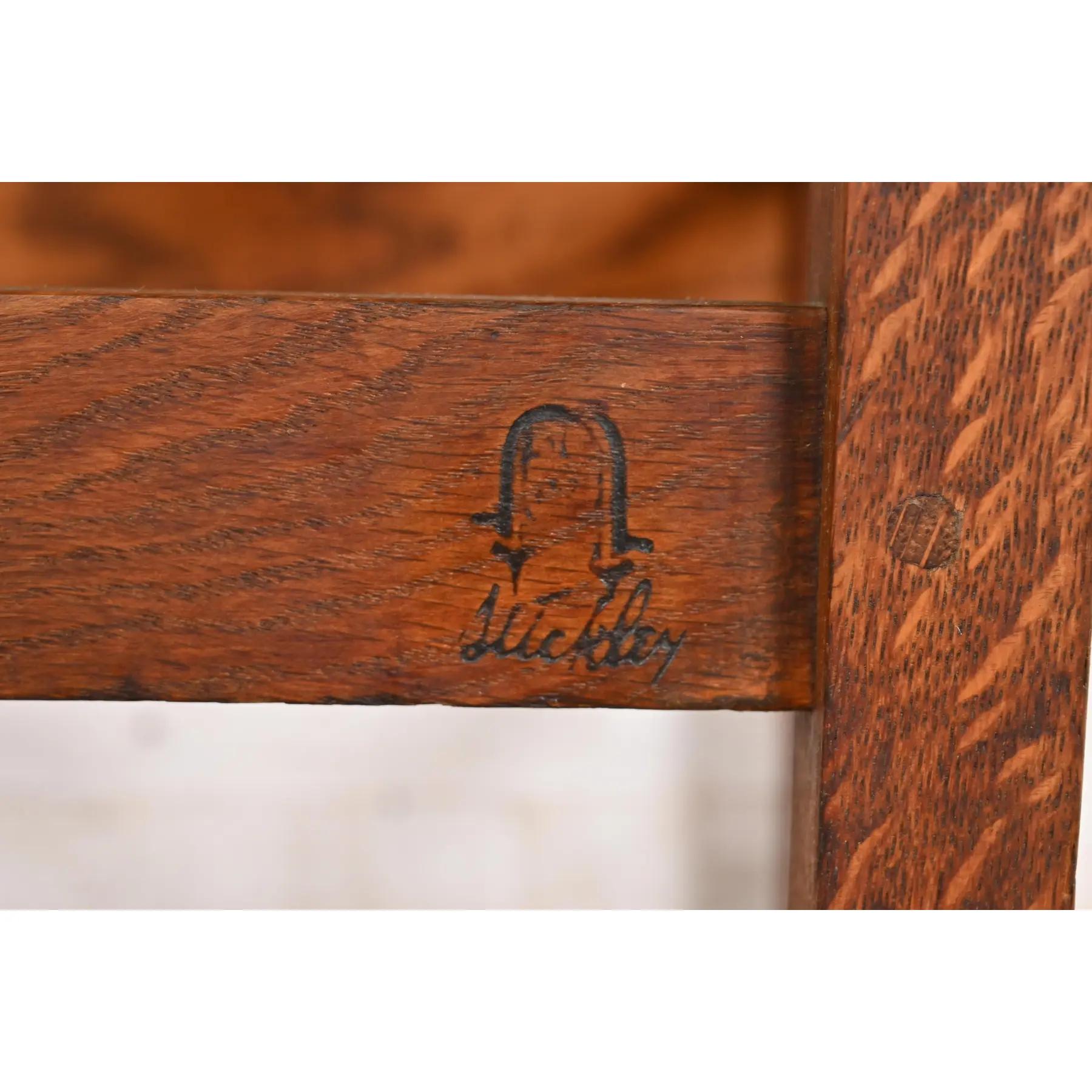 Gustav Stickley Antique Mission Oak Arts & Crafts H-Back Desk or Side Chair 5
