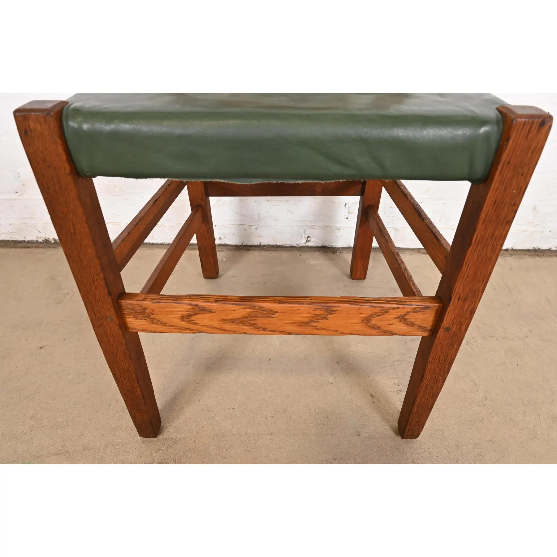 Gustav Stickley Antique Mission Oak Arts & Crafts H-Back Desk or Side Chair 2