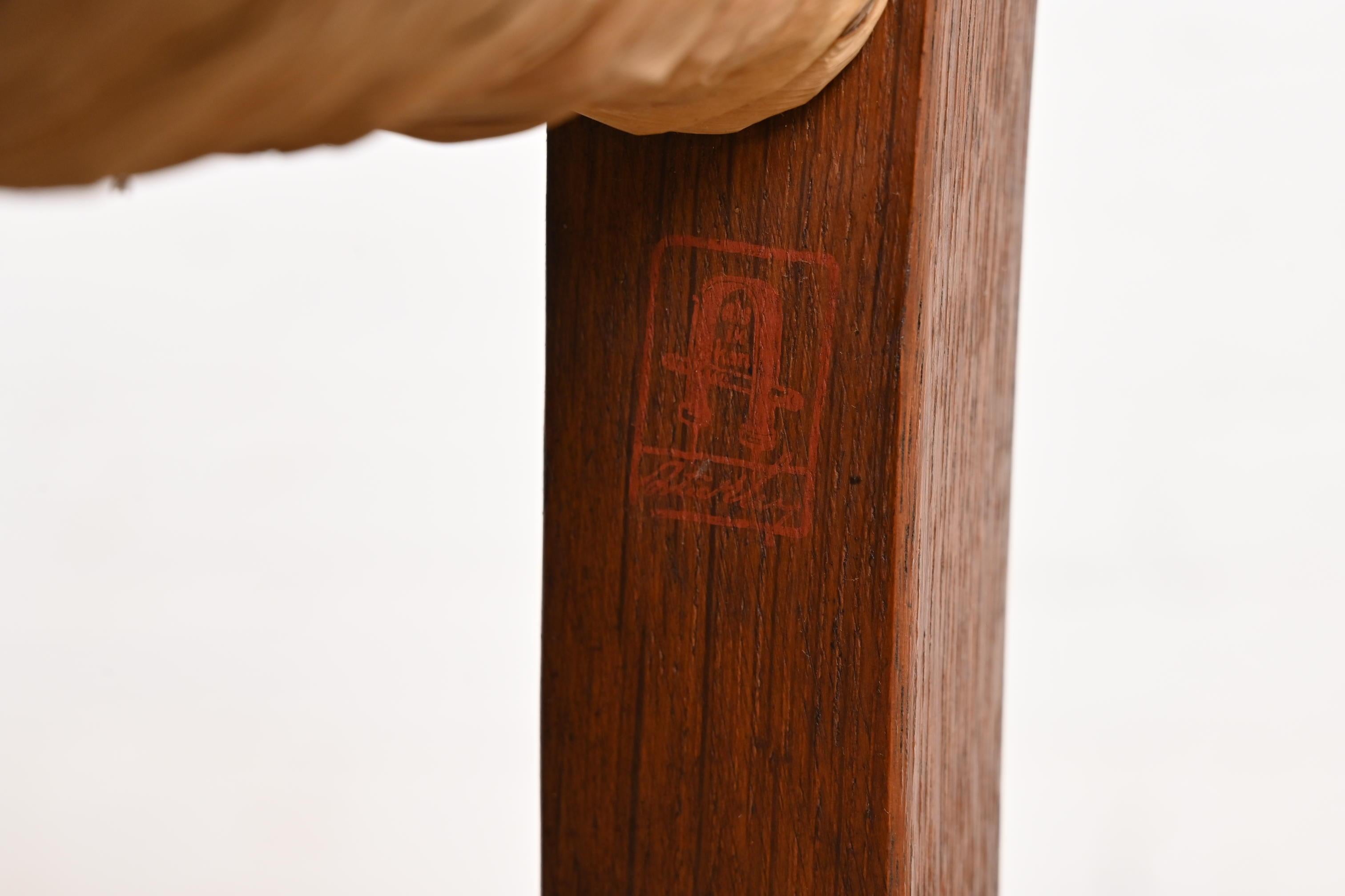 Gustav Stickley Antique Mission Oak Arts & Crafts Ladder Back Side Chairs, Pair For Sale 4