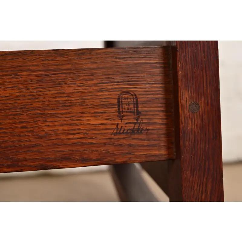 Gustav Stickley Antique Mission Oak Arts & Crafts Rocking Chair, Circa 1910 For Sale 5