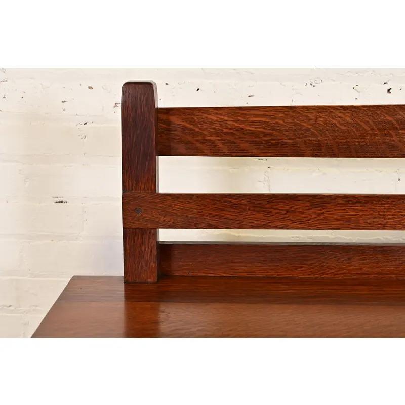 Credenza Mission Arts & Crafts Gustav Stickley in Oak, circa 1910 in vendita 4