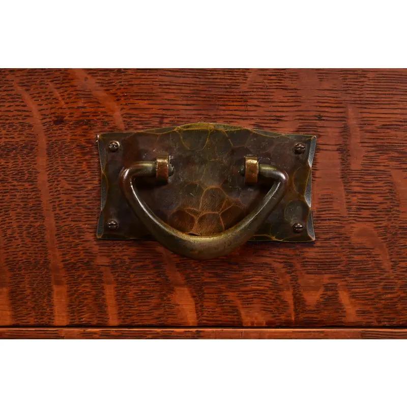 Credenza Mission Arts & Crafts Gustav Stickley in Oak, circa 1910 in vendita 2