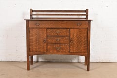 Gustav Stickley Antique Mission Oak Arts & Crafts Sideboard, Newly Refinished