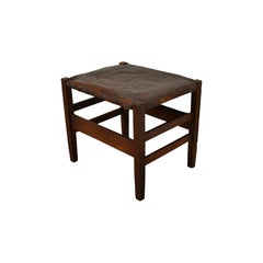 Taburete u otomana antiguo de estilo Arts & Crafts de Gustav Stickley, de roble «Mission», de alrededor de 1910