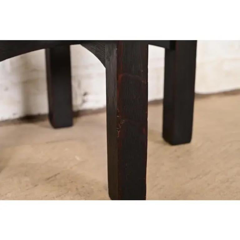 Chêne Table d'appoint Tabouret Mission Oak Arts & Crafts Antique Gustav Stickley en vente