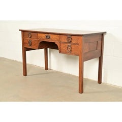 Gustav Stickley Antique Mission Oak Arts & Crafts Writing Desk, Newly Refinished