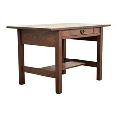 Gustav Stickley Antique Mission Oak Arts & Crafts Writing Desk, Newly Refinished