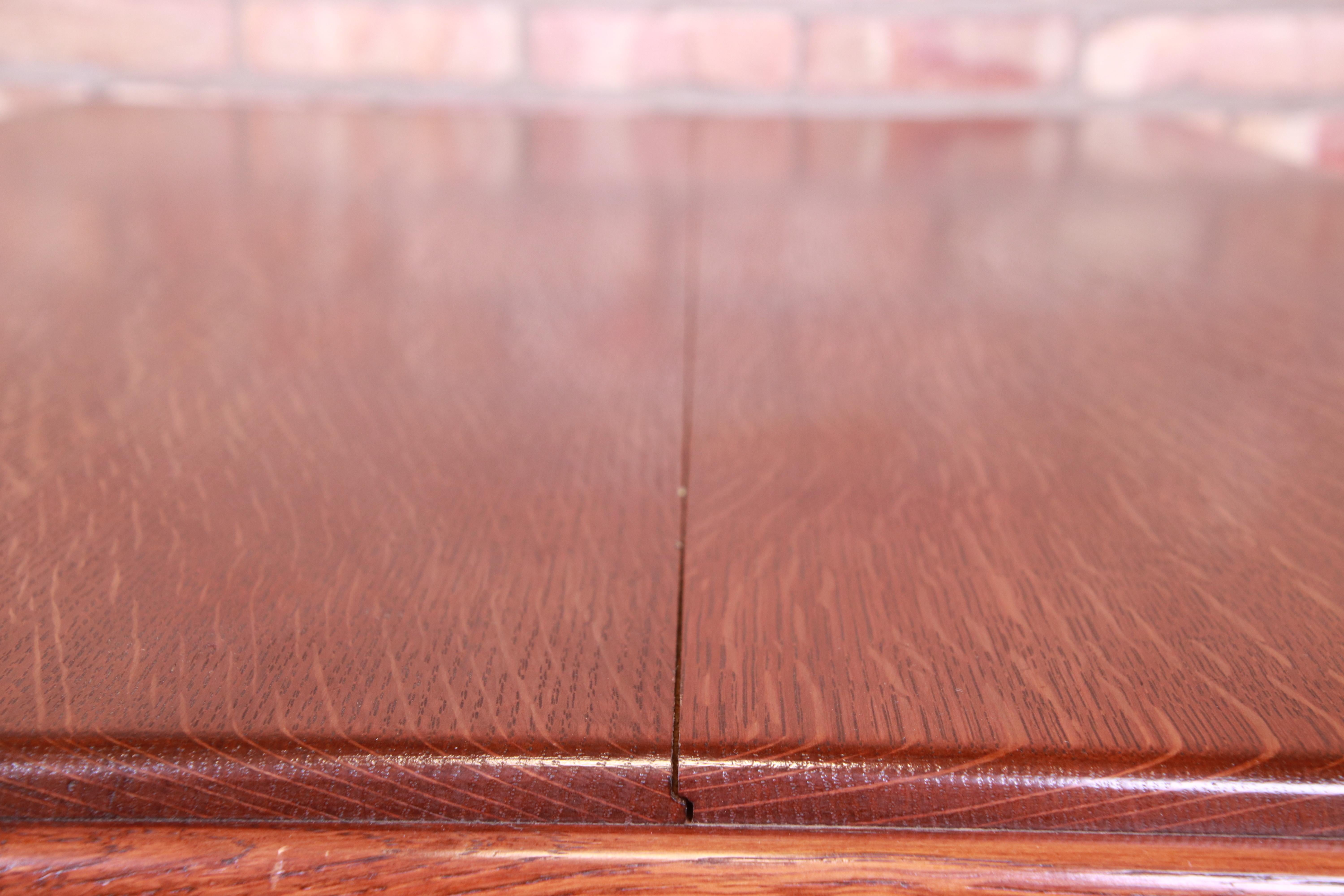 Gustav Stickley Attributed Mission Oak Arts & Crafts Desk or Library Table 6