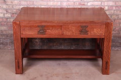 Gustav Stickley Attributed Mission Oak Arts & Crafts Desk or Library Table