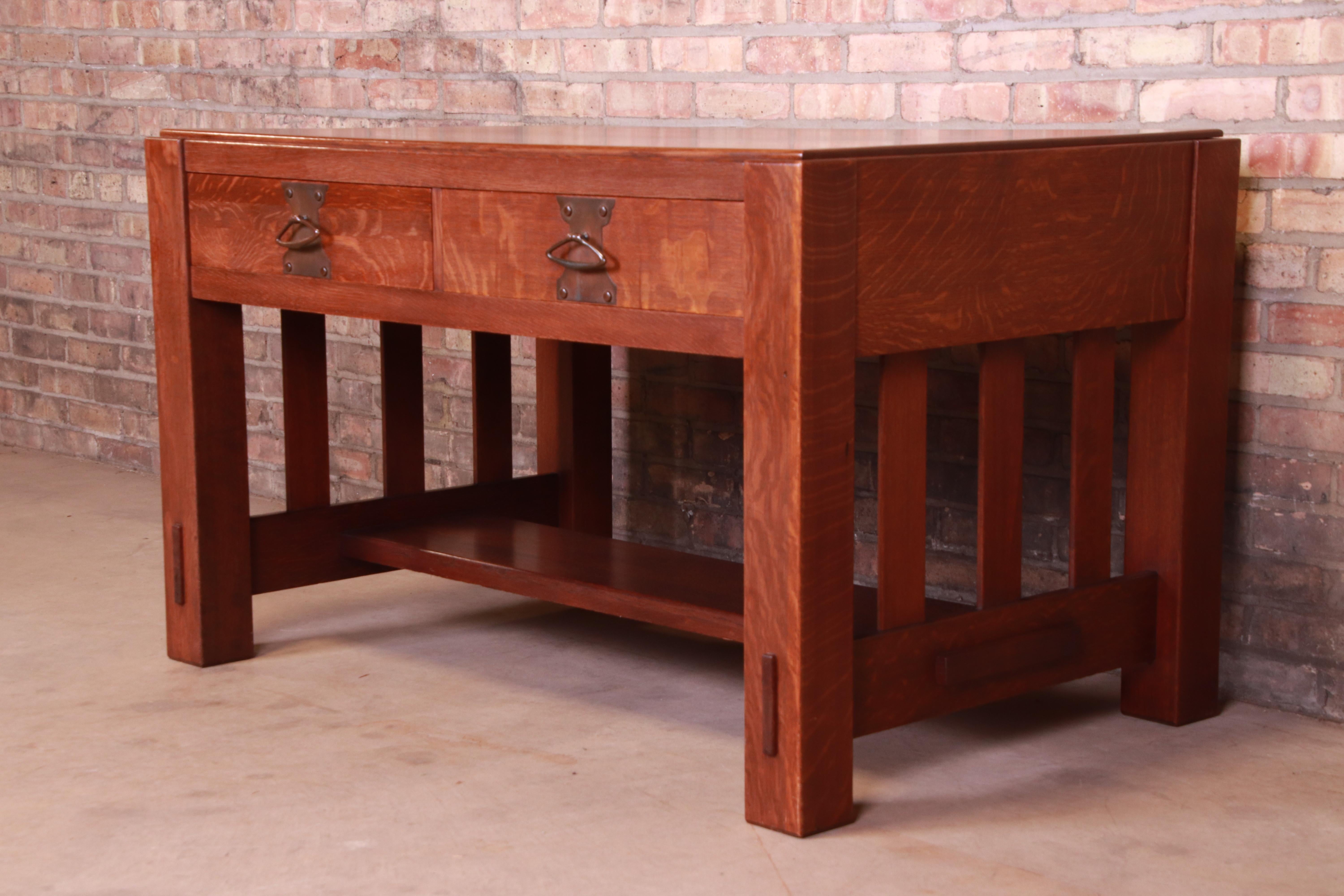 gustav stickley library table