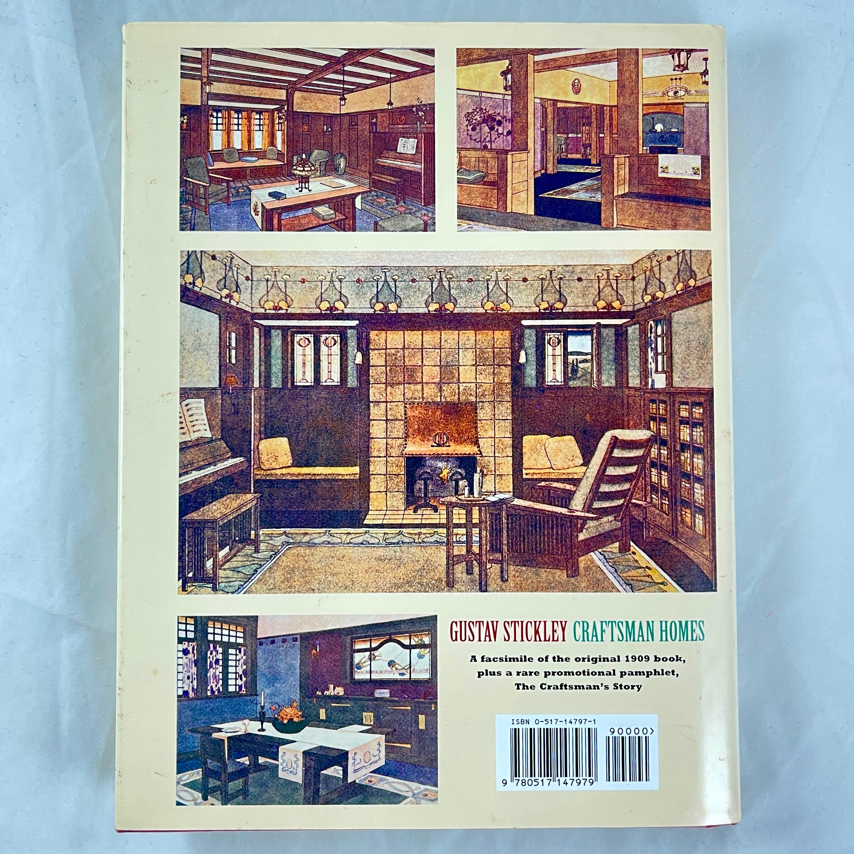 Gustav Stickley - Craftsman Homes, Gramercy Hardcover Book 1995 en vente 2