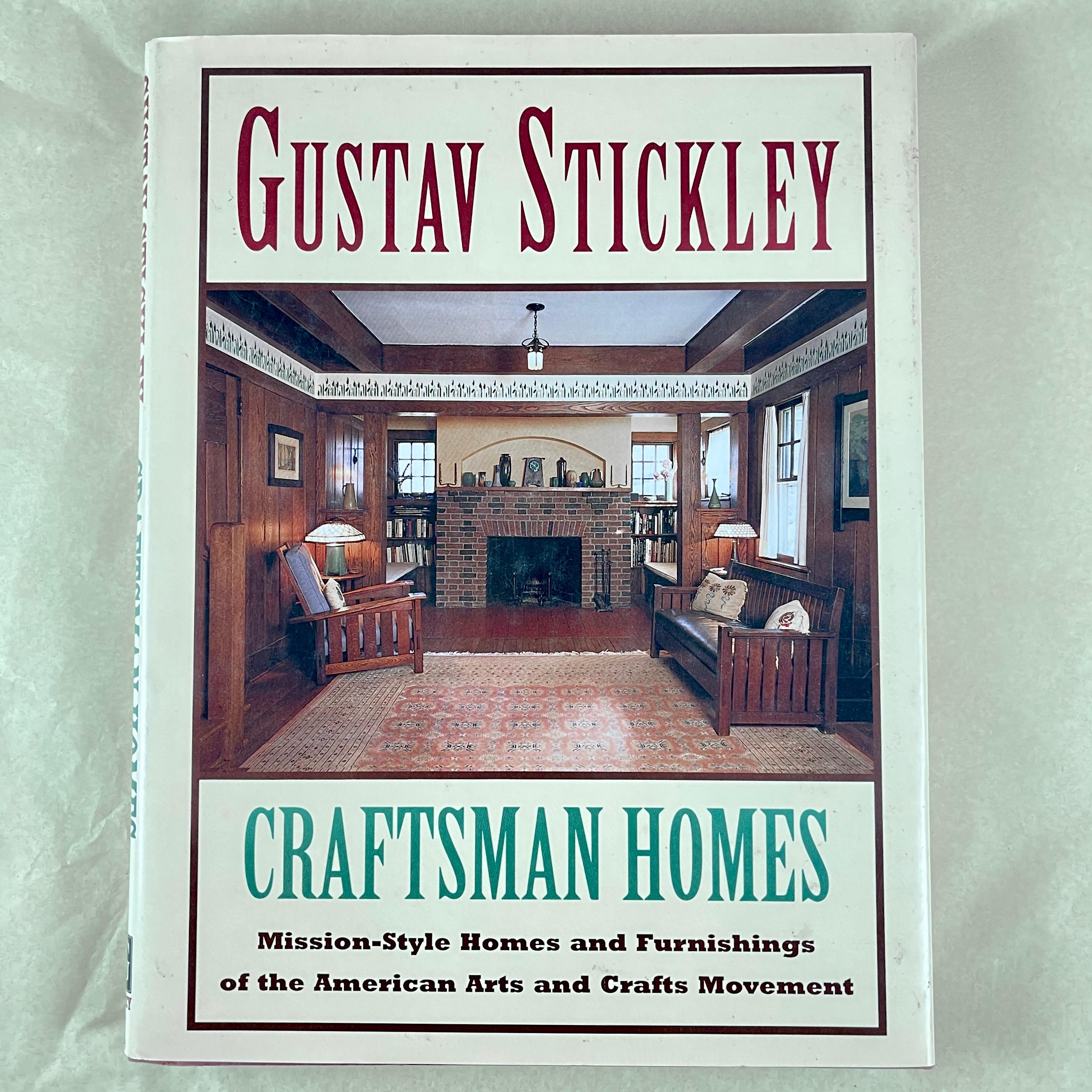 Gustav Stickley – Craftsman Homes, Gramercy, 1995.

Gustav Stickley (1858-1942) was an American furniture manufacturer, design leader, publisher, and a leading voice in the American Arts and Crafts movement.

Stickley’s design philosophy was a major