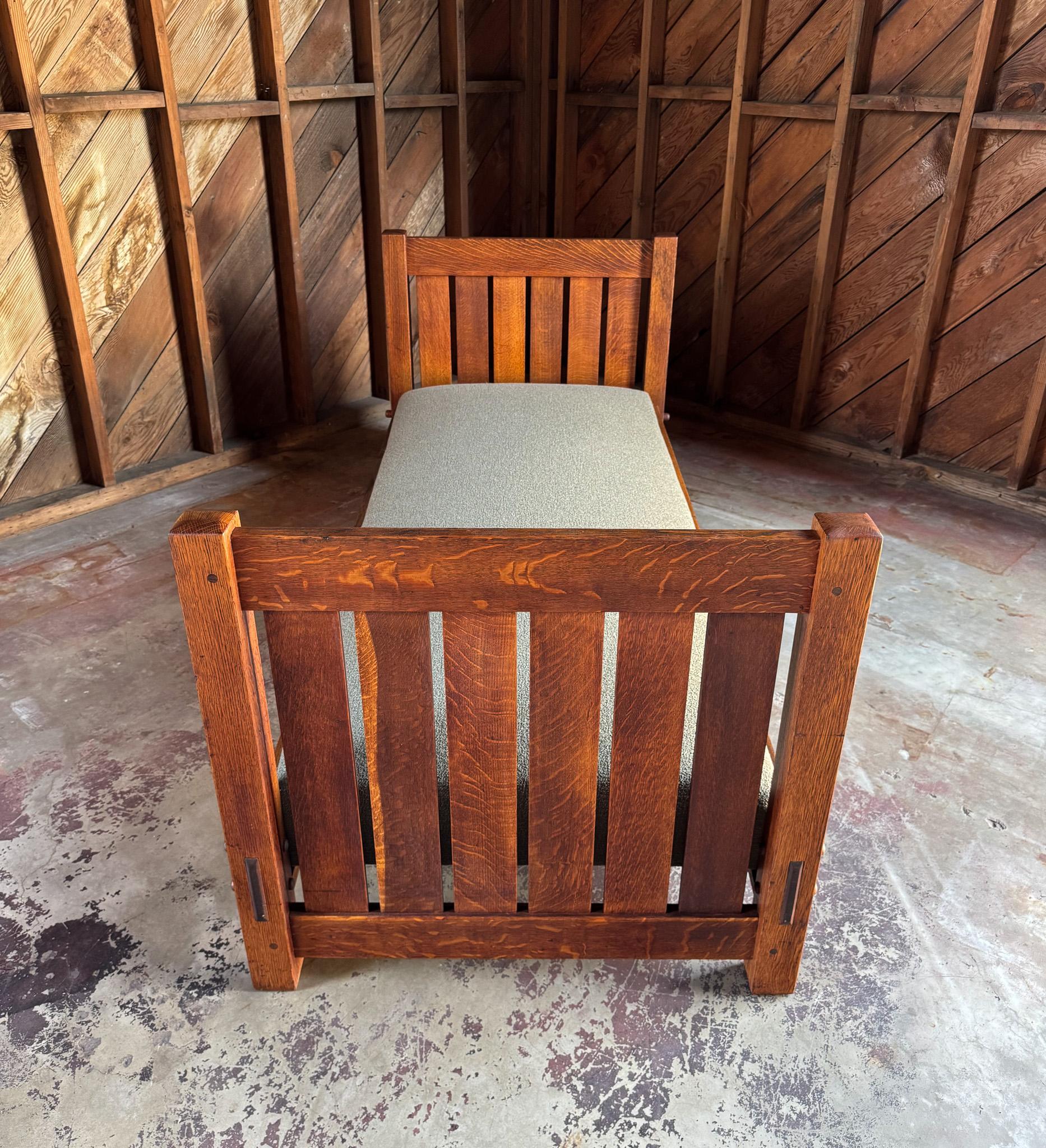 Gustav Stickley Daybed Model #220, United States, c.1910 6