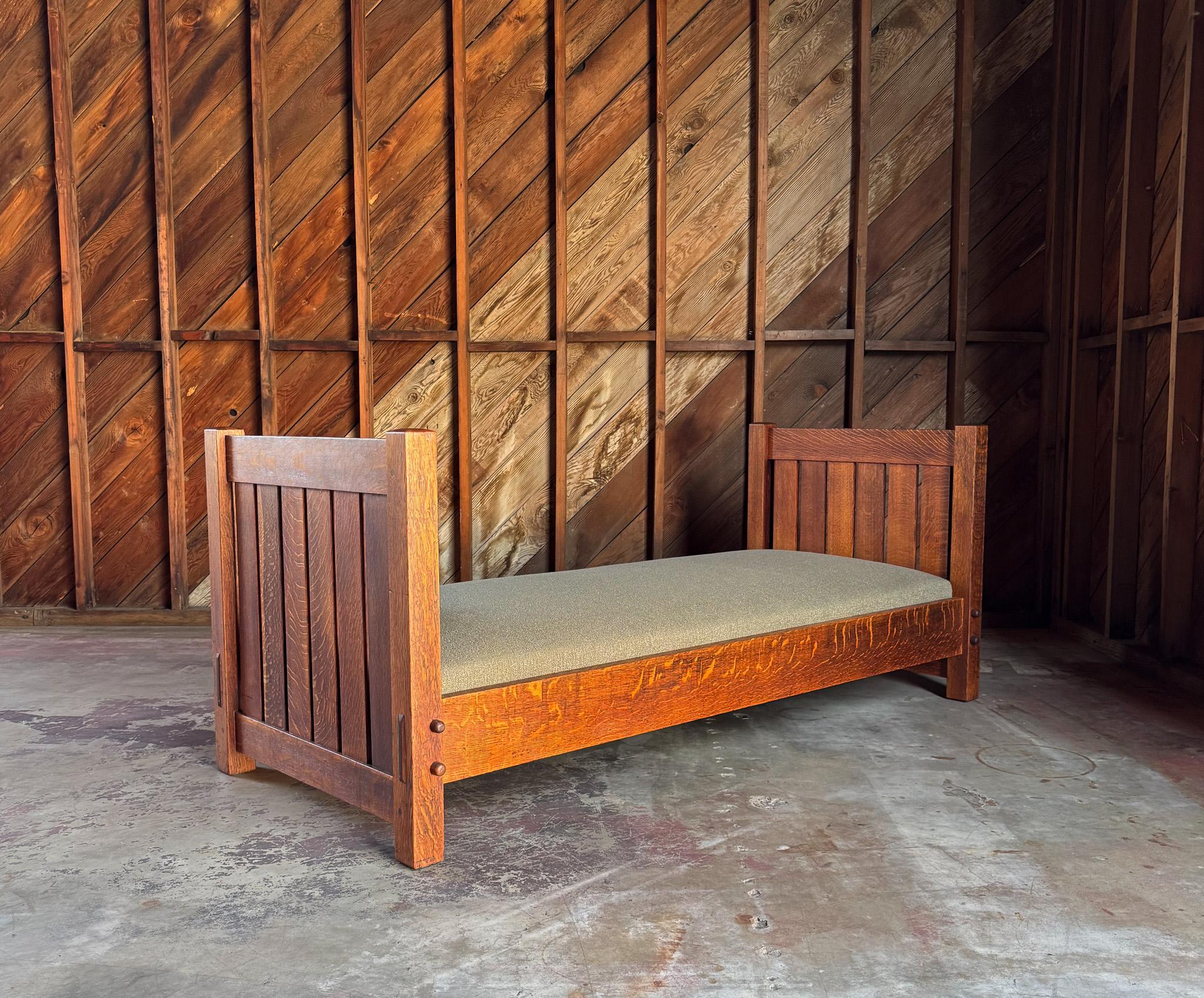 Arts and Crafts Gustav Stickley Daybed Model #220, United States, c.1910