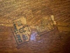 Gustav Stickley Early 20th Century Mission Oak Director's / Library Table