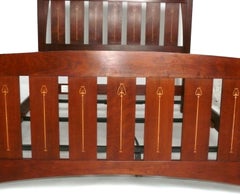 Gustav Stickley Harvey Ellis Queen Size Bed Mission Arts and Crafts Style