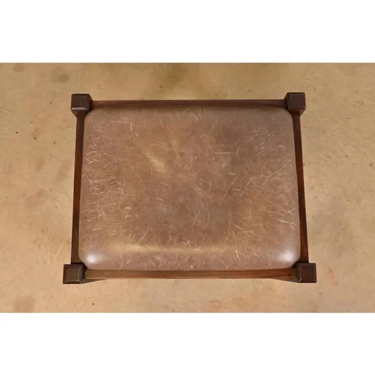 Gustav Stickley Mission Arts & Crafts in Oak con braccio ad arco reclinabile Morris Lounge Chair in vendita 2