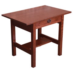 Gustav Stickley Mission Oak Arts & Crafts Desk or Library Table, Newly Restored