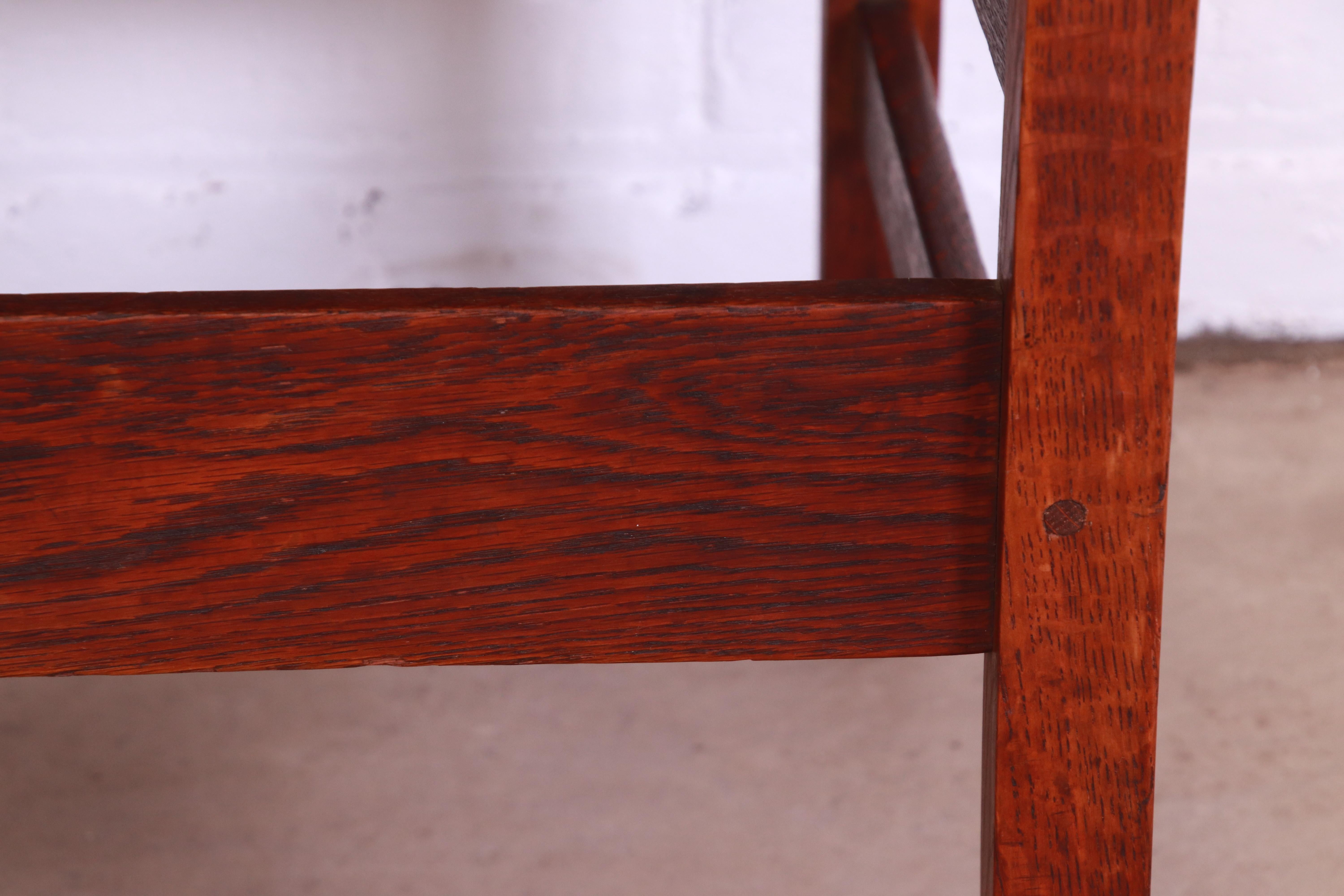 Gustav Stickley Mission Oak Arts & Crafts Dining Chairs, Circa 1900 5