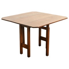 Gustav Stickley Mission Oak Arts & Crafts Drop Leaf Dining Table, Circa 1912