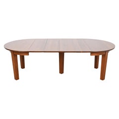 Gustav Stickley Mission Oak Arts & Crafts Extension Dining Table, Newly Restored