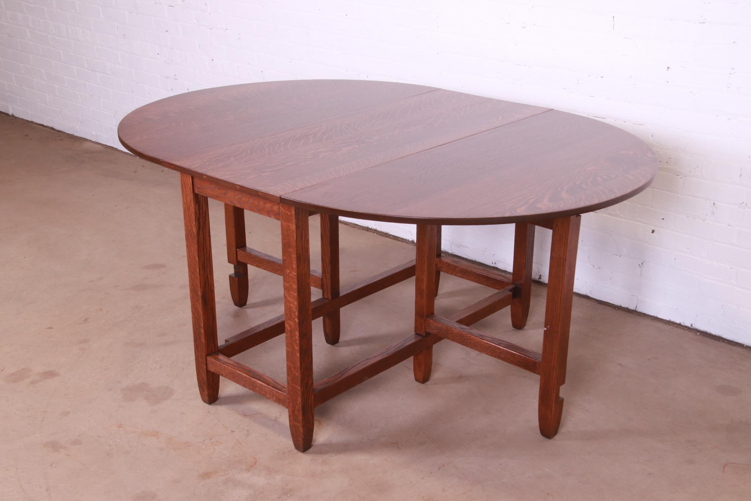 stickley drop leaf table