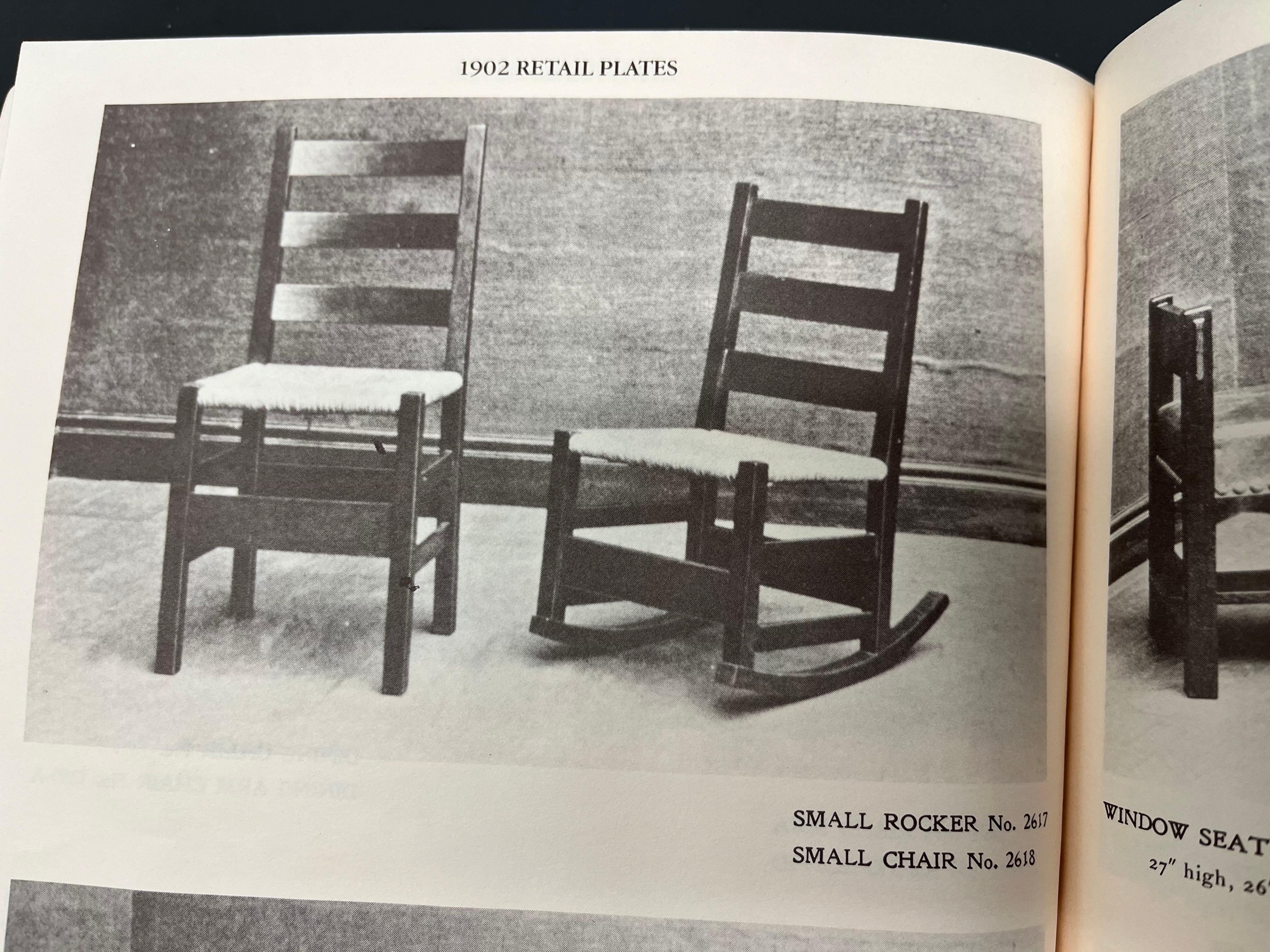 Chaise à bascule Mission en chêne à couture Arts & Crafts Gustav Stickley, vers 1900 en vente 4