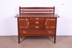 Gustav Stickley Mission Oak Arts & Crafts Sideboard, circa 1900