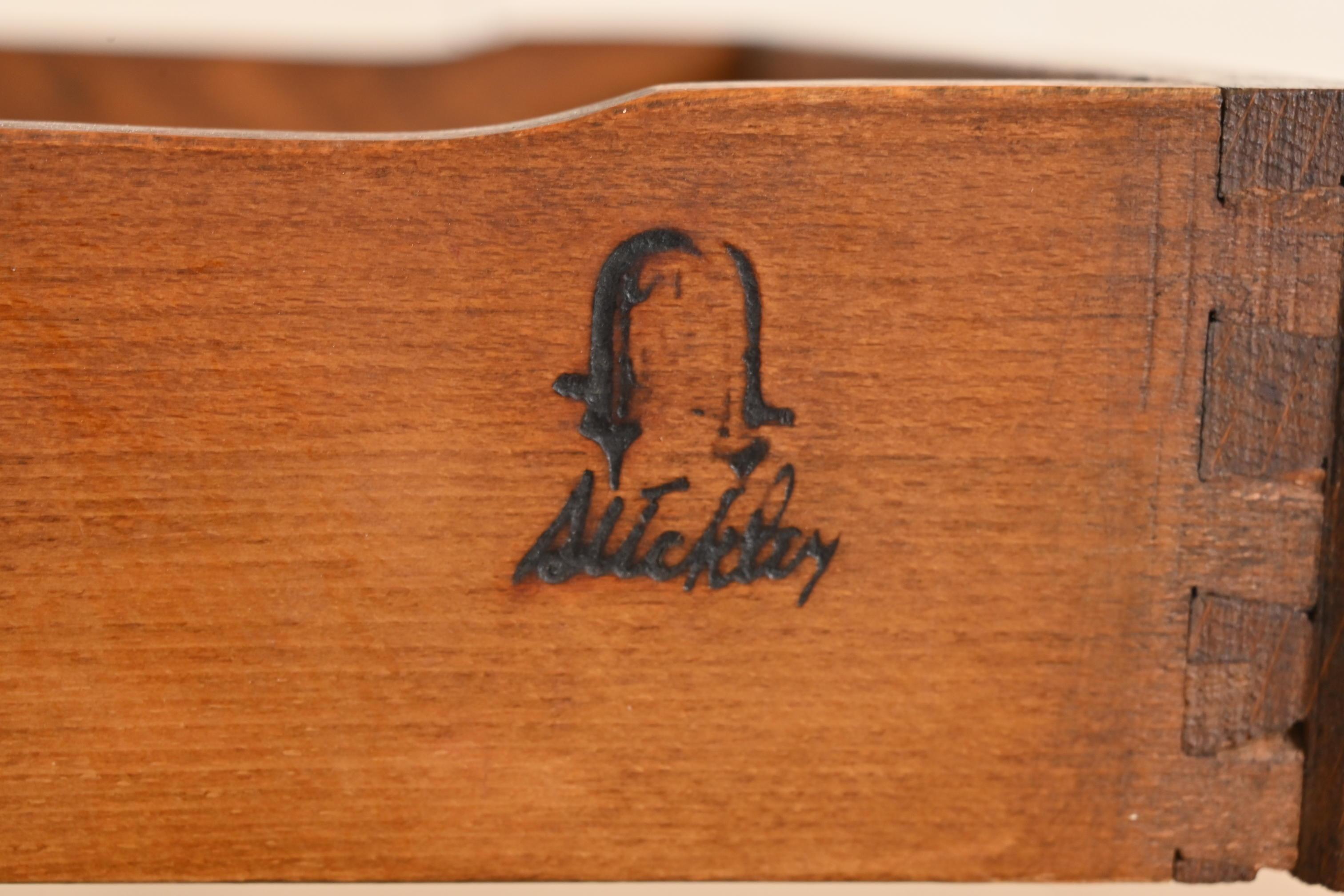 Gustav Stickley Mission Eichenholz Arts & Crafts Schreibtisch oder Bibliothekstisch im Angebot 1