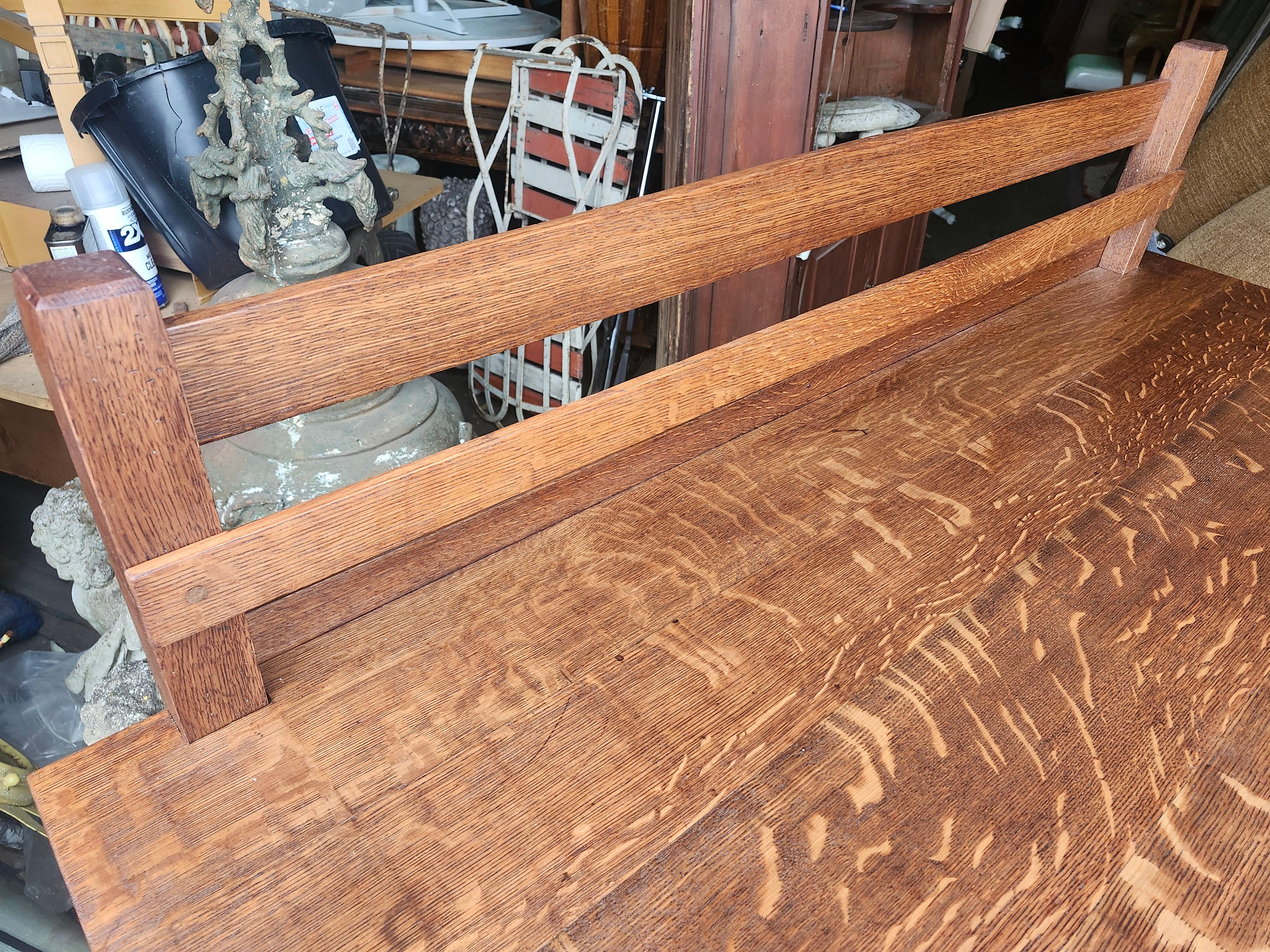 Gustav Stickley Sideboard Model #814 with Original Bronze Hardware C1905 For Sale 12