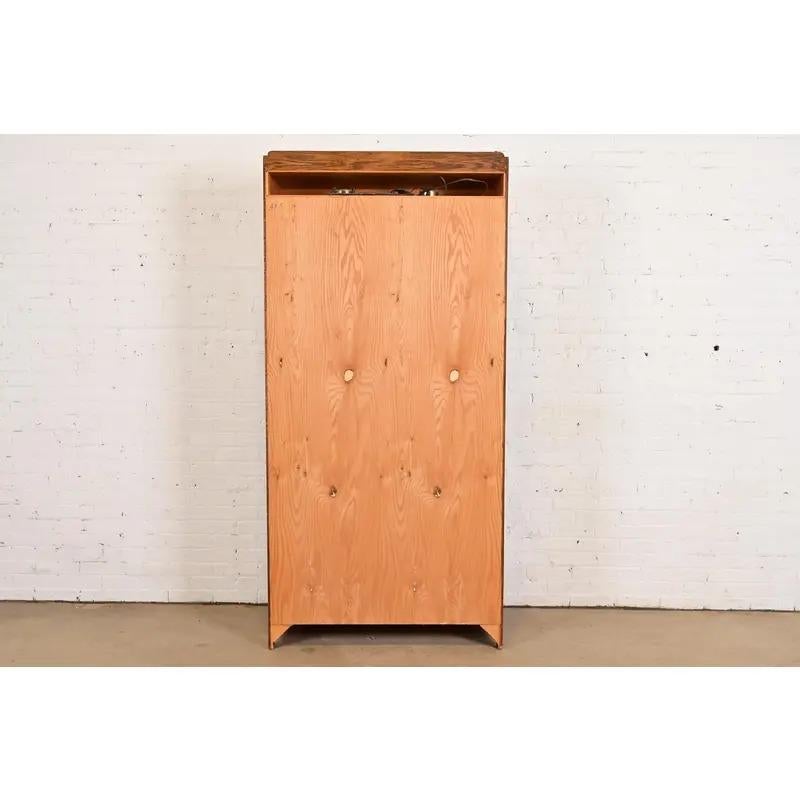 Armoire bibliothèque éclairée en chêne de style Mission Arts & Crafts de Gustav Stickley en vente 5